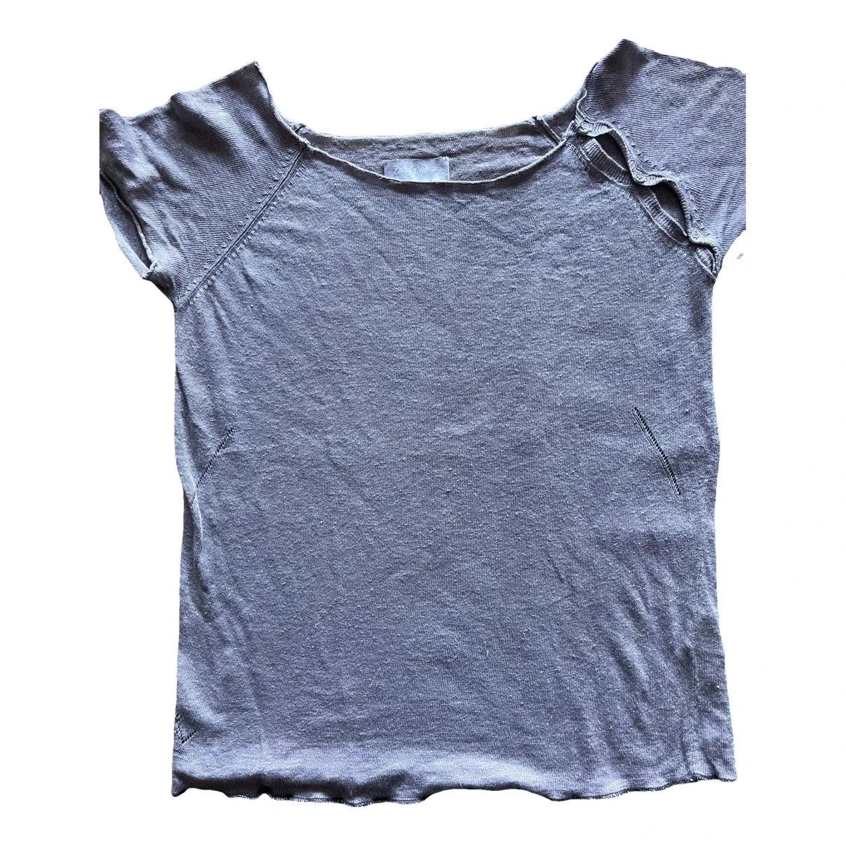 Pre-owned Zadig & Voltaire Linen T-shirt In Other