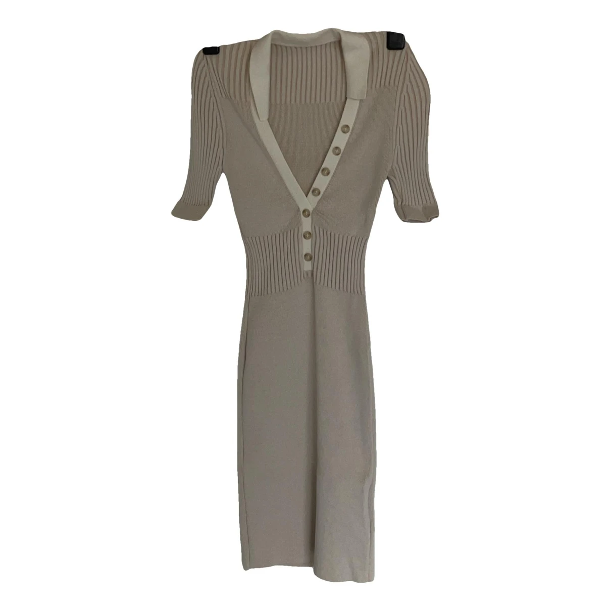 Pre-owned Jacquemus Mini Dress In Beige