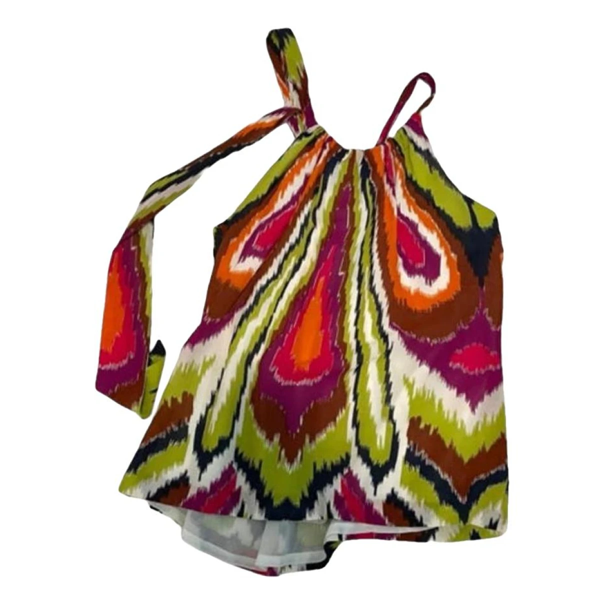 Pre-owned Trina Turk Silk Blouse In Multicolour
