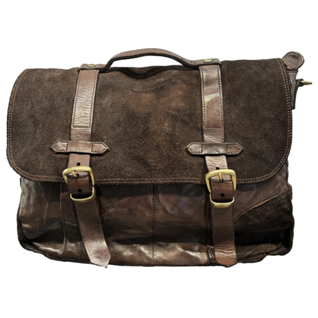 Pre-owned Campomaggi Leather Travel Bag In Brown