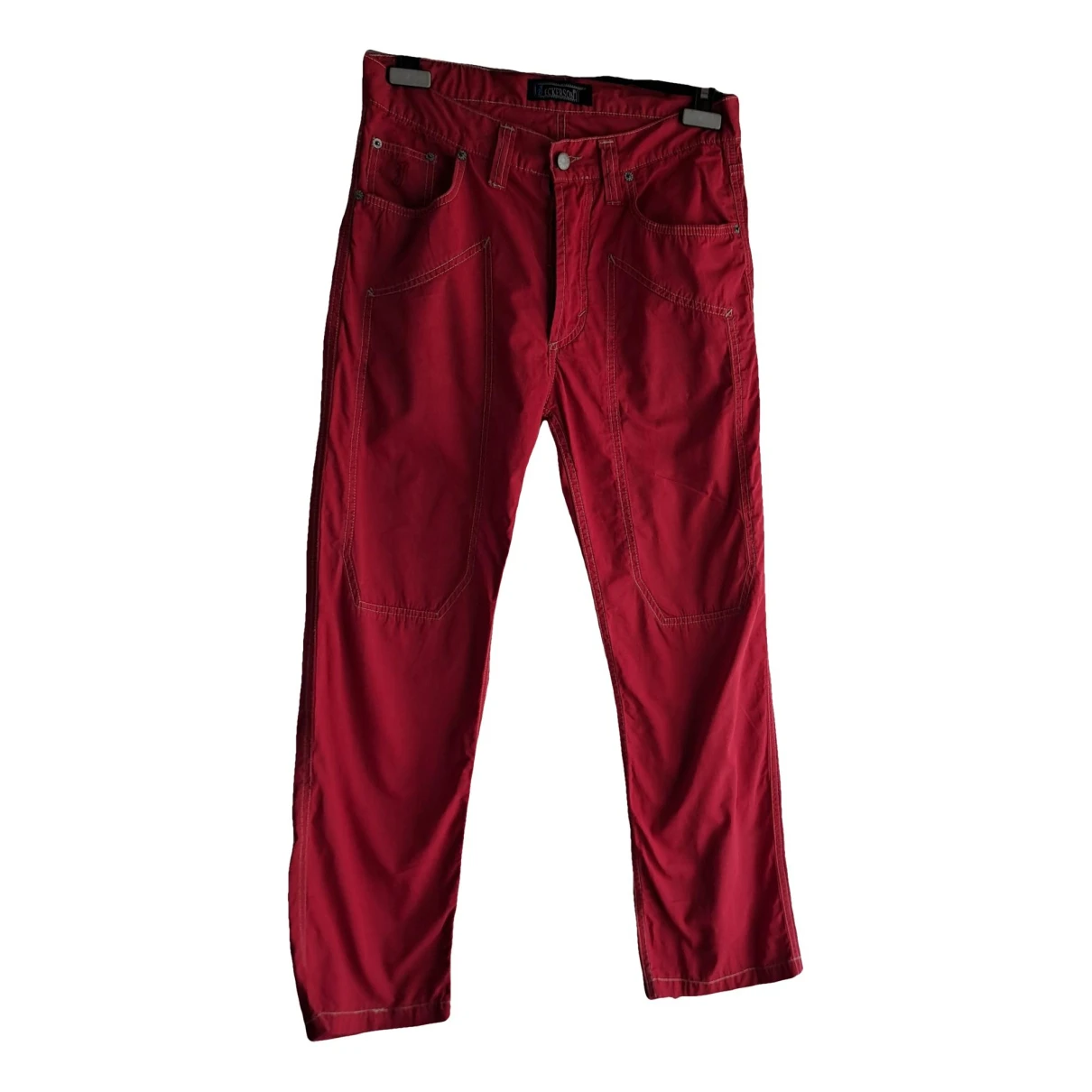 Pre-owned Jeckerson Trousers In Red