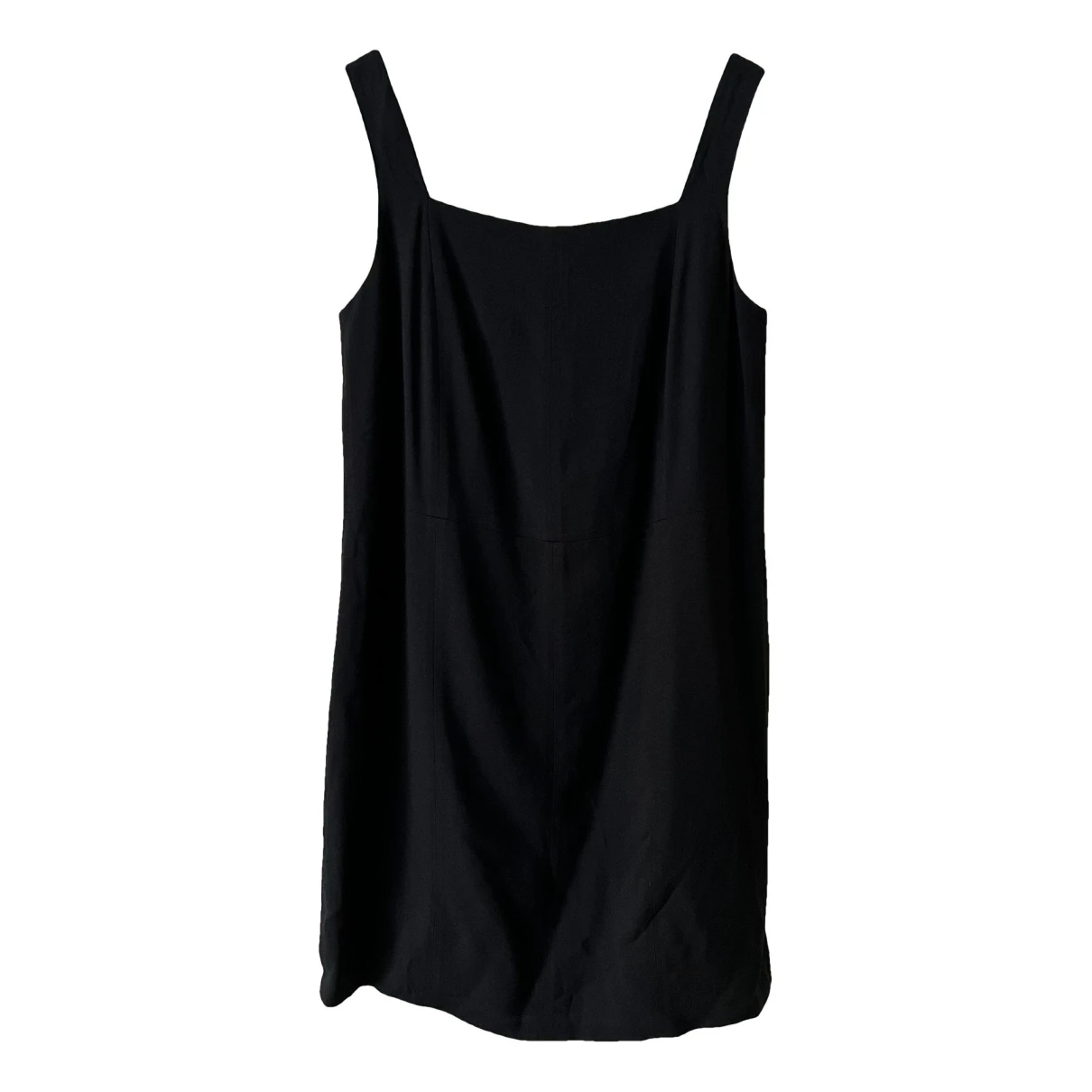 Pre-owned The Row Linen Mini Dress In Black