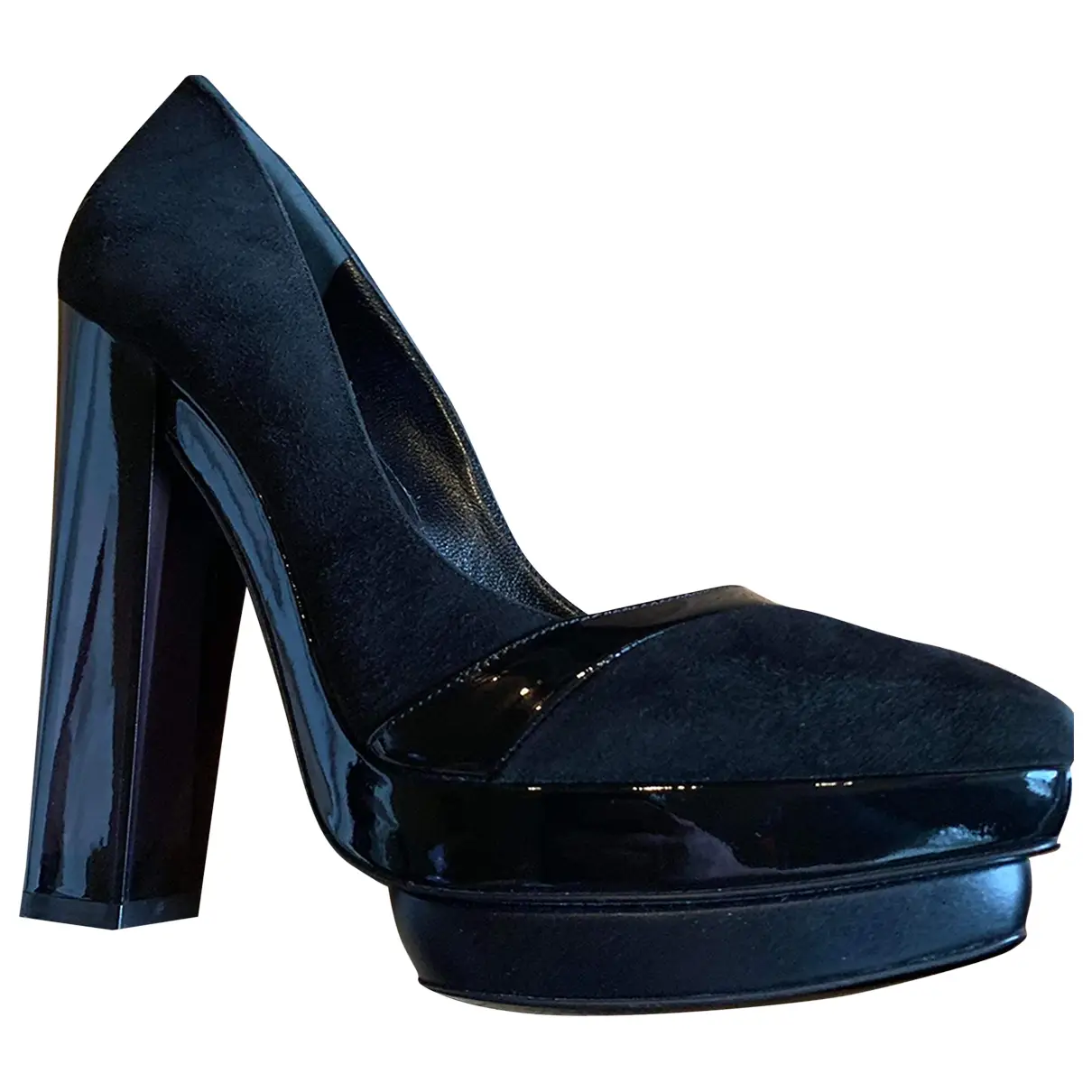 Velvet heels POLINNI
