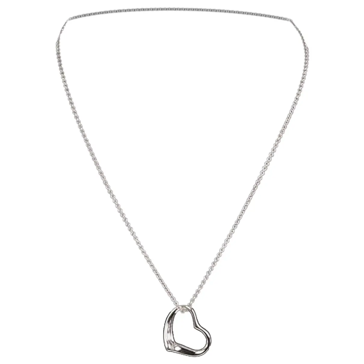Open Heart silver necklace Tiffany & Co