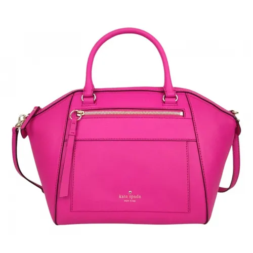 Leather handbag Kate Spade Pink in Leather - 30999601
