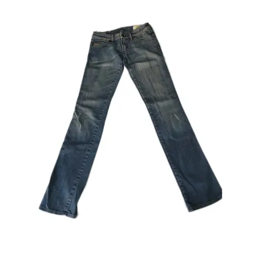 Straight jeans Diesel Blue size 25 US in Cotton - elasthane - 40795911
