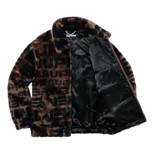 Faux fur jacket Supreme Brown size M International in Faux fur - 39091605