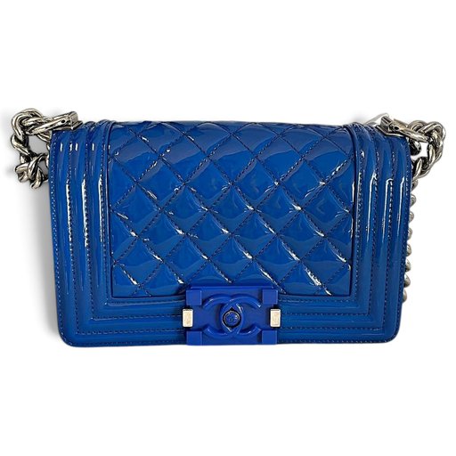 Chanel — Boy patent leather crossbody bag