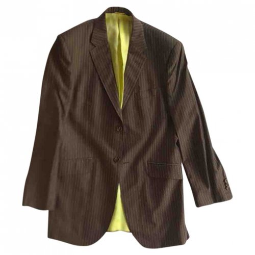 Pre-owned Ozwald Boateng Wool Suit In Brown