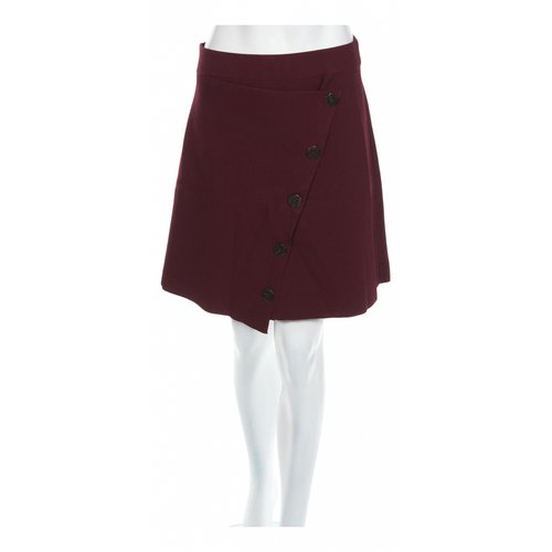 Pre-owned Sandro Spring Summer 2019 Mid-length Skirt In Burgundy