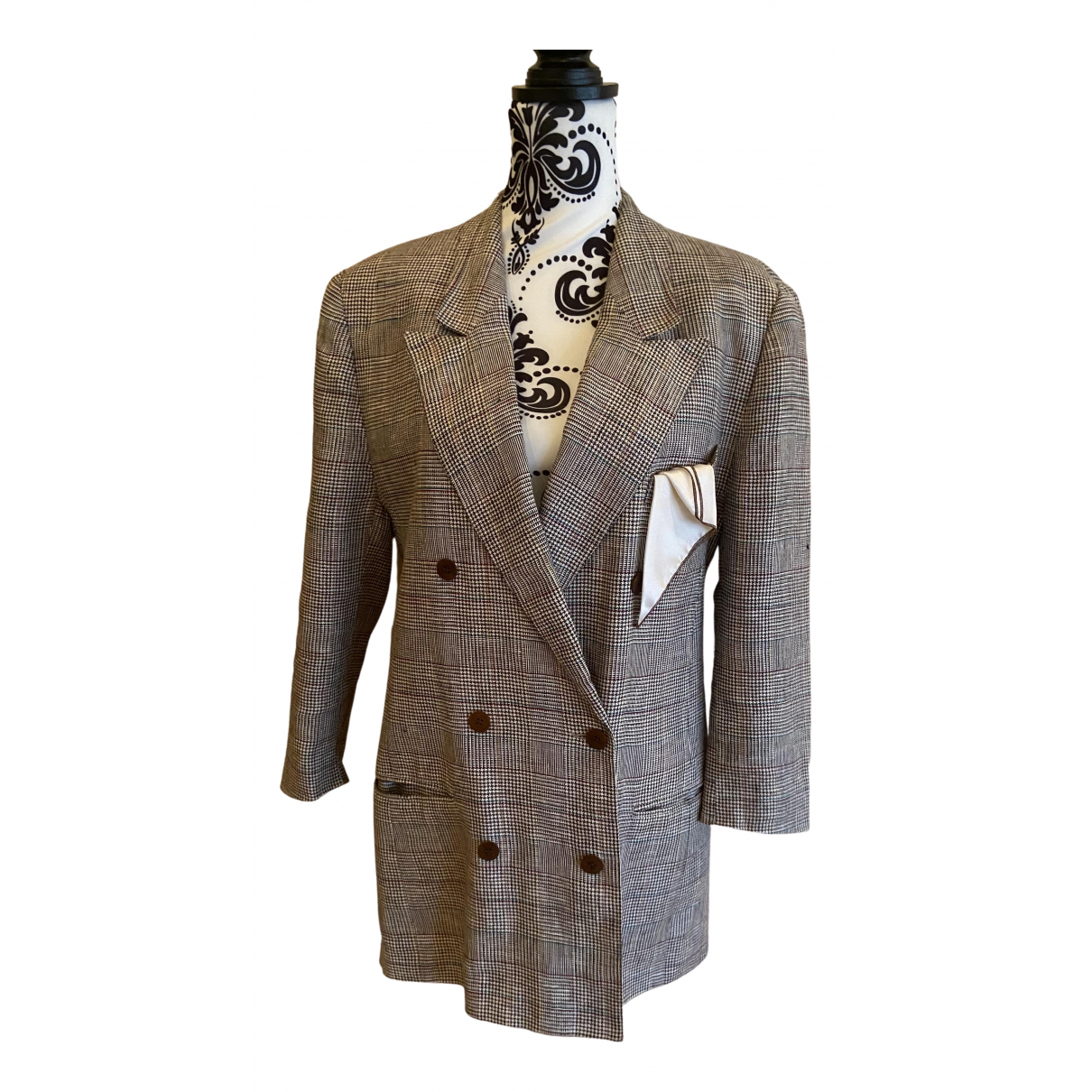 Non Signé / Unsigned Linen blazer