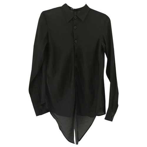 Pre-owned Y-3 By Yohji Yamamoto Black Polyester Top