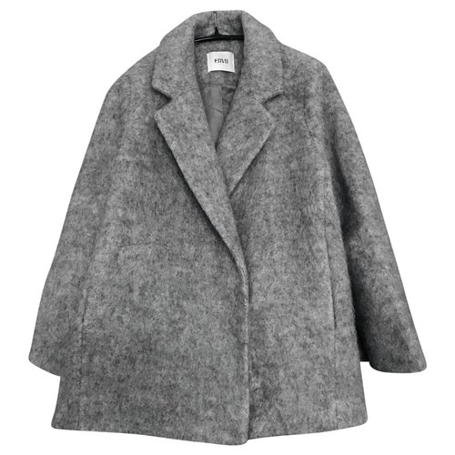 Pre-owned Envii Wool Coat In Grey