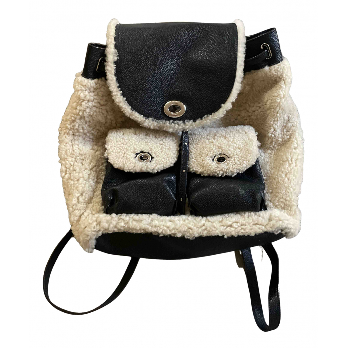 all back leather mini backpack Woven Coach Parker Signature Canvas Travel-Rucks Perfect for commuting Color:Black With Cover
