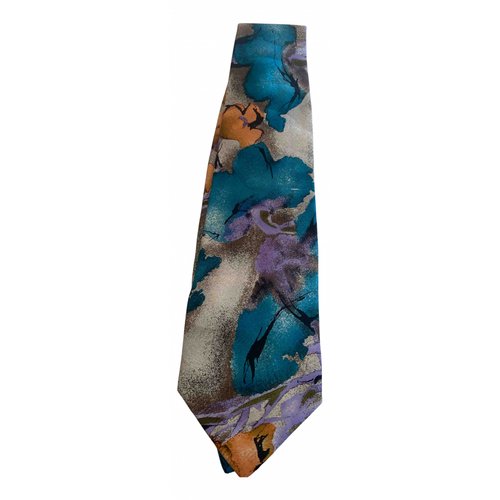 Pre-owned Kenzo Silk Tie In Multicolour