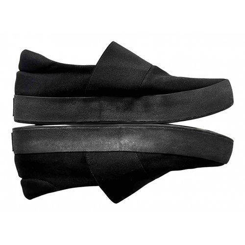 Pre-owned Opening Ceremony Cloth Low Trainers In Black