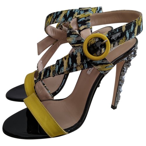 Pre-owned Burak Uyan Cloth Sandals In Multicolour