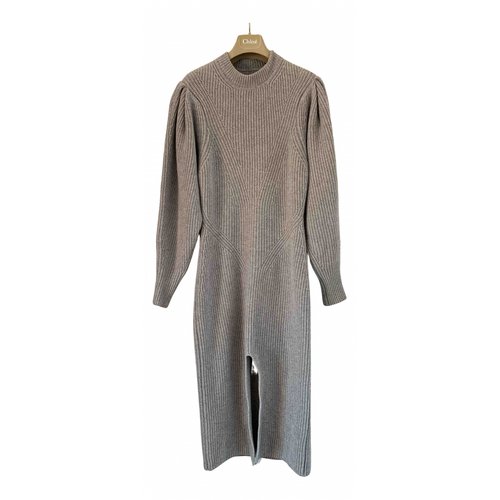 Pre-owned Isabel Marant Cashmere Mid-length Dress In Grey