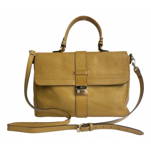 Pre-owned Mulberry Leather Handbag In Yellow