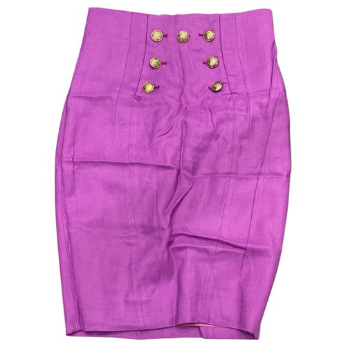 Pre-owned Versace Mid-length Skirt In Purple