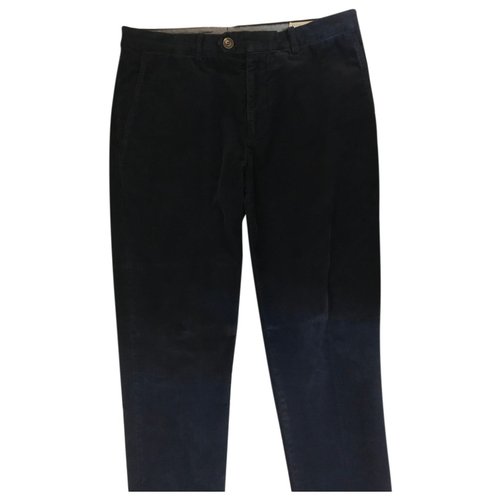 Pre-owned Brunello Cucinelli Trousers In Navy