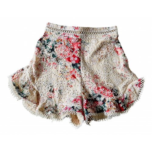 Pre-owned Zimmermann Shorts In Multicolour
