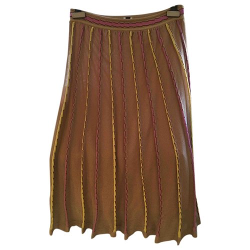 Pre-owned M Missoni Mid-length Skirt In Metallic