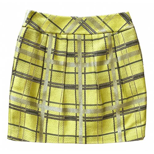 Pre-owned Max & Co Mini Skirt In Yellow