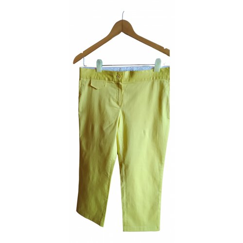 Pre-owned Roberto Cavalli Yellow Cotton Shorts