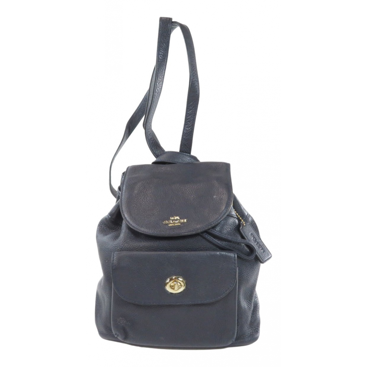 coach navy backpack