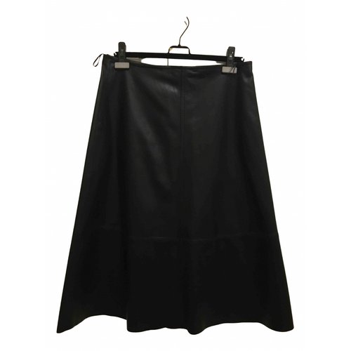 Pre-owned Yves Salomon Black Leather Skirts