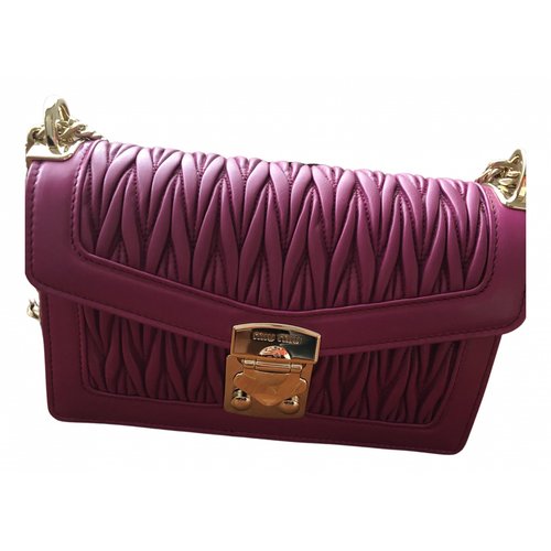 Pre-owned Miu Miu Miu Confidential Pink Leather Handbag