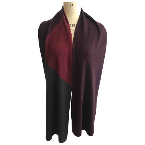 Pre-owned Emporio Armani Scarf In Burgundy