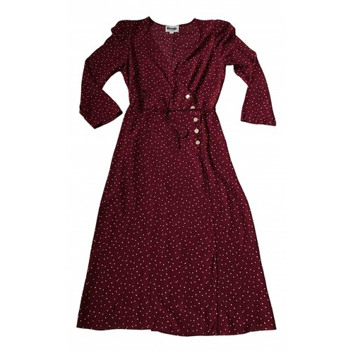 Pre-owned Rouje Gabin Burgundy Dress | ModeSens