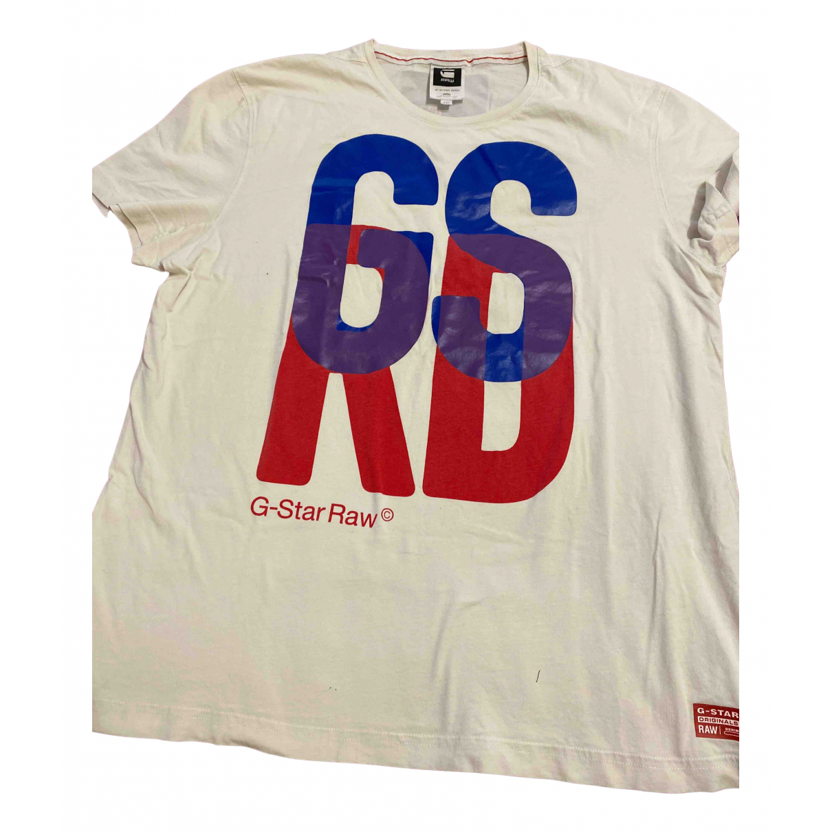 Pre-owned G-star Raw White Cotton T 