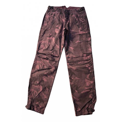 Pre-owned Guess Large Pants In Pink