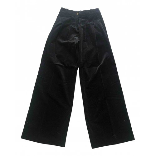 Pre-owned Suoli Large Pants In Black