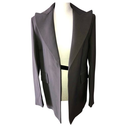 Pre-owned Calvin Klein Collection Wool Jacket In Anthracite