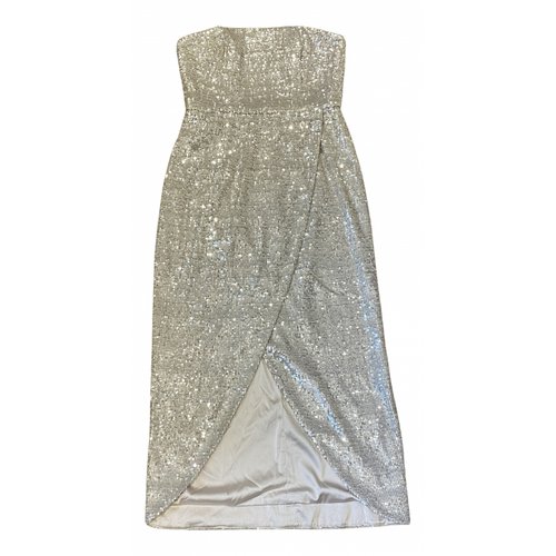 Pre-owned Monique Lhuillier Mid-length Dress In Metallic