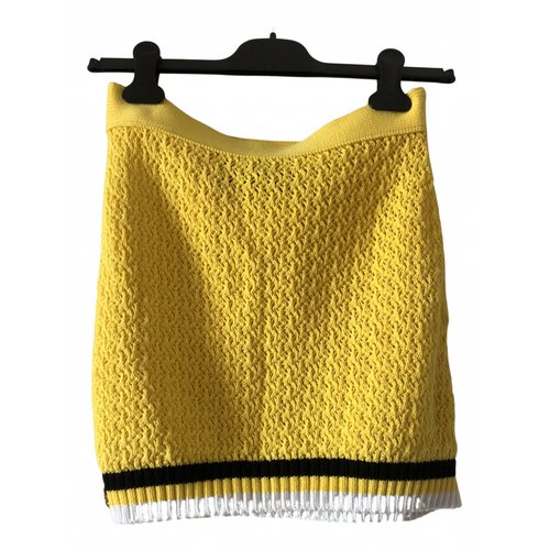 Pre-owned Philipp Plein Mini Skirt In Yellow