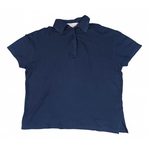 Pre-owned Emanuel Ungaro Linen Polo In Blue
