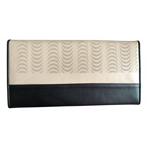 Pre-owned Drome Leather Clutch Bag In Beige