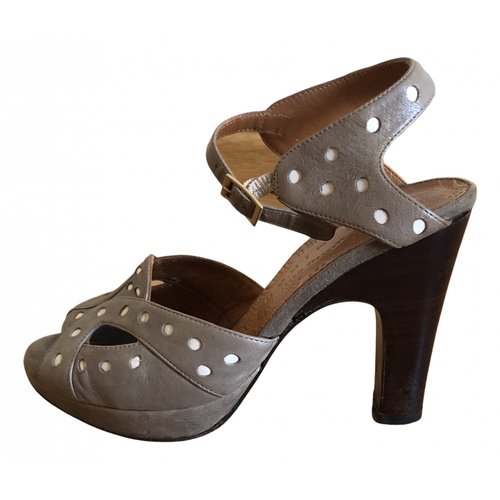 Pre-owned Chie Mihara Grey Leather Sandals
