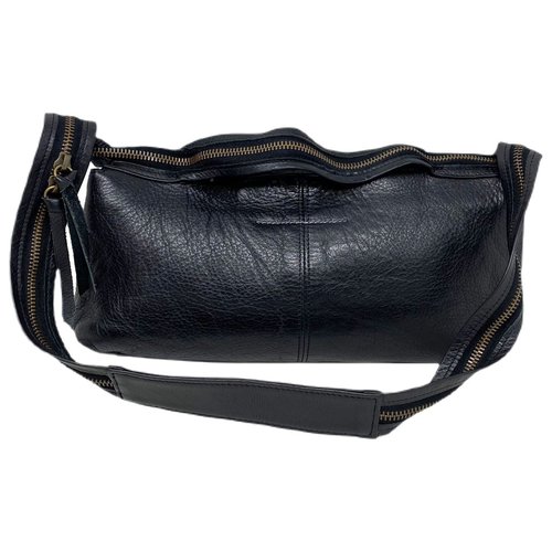 Pre-owned Mm6 Maison Margiela Leather Handbag In Black
