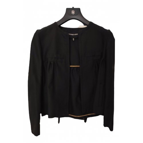 Pre-owned Borbonese Short Vest In Black
