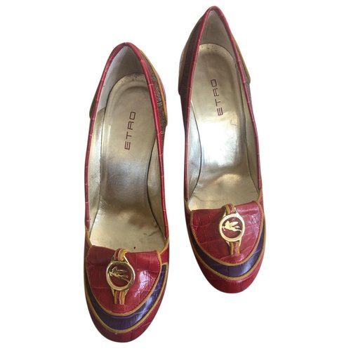 Pre-owned Etro Leather Heels In Purple