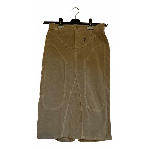 Pre-owned Jeckerson Skirt In Khaki