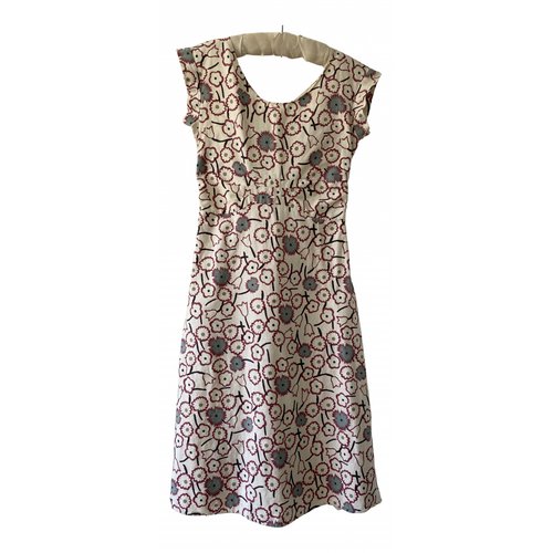 Pre-owned Marni Linen Mid-length Dress In Multicolour