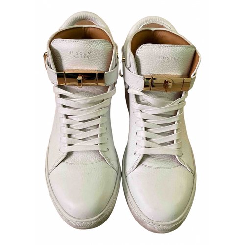 Pre-owned Buscemi Leather Boots In White
