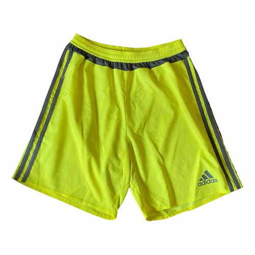 Pre-owned Adidas Originals Yellow Polyester Shorts